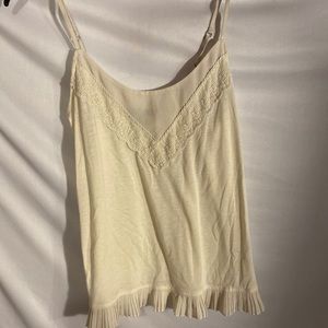American Eagle Ruffled Cream Cami
